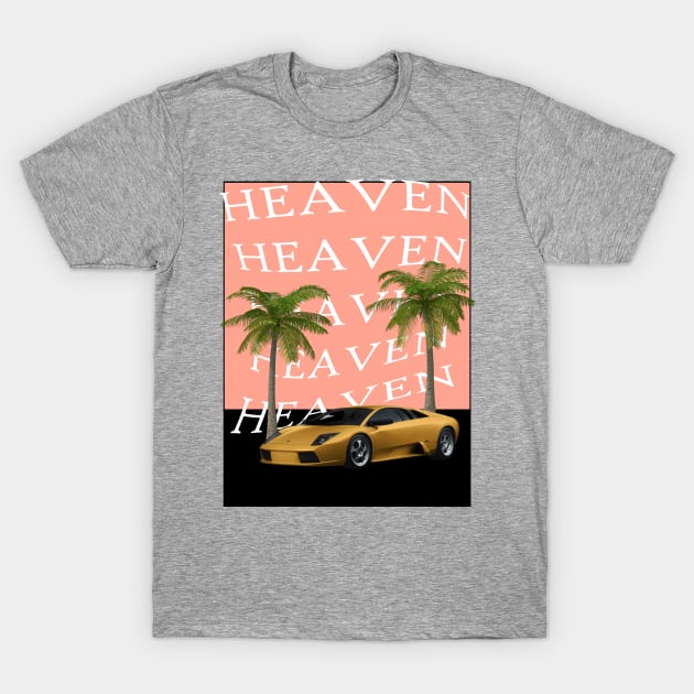 LAMBO HEAVEN PEACH T-Shirt by CharlieCreator